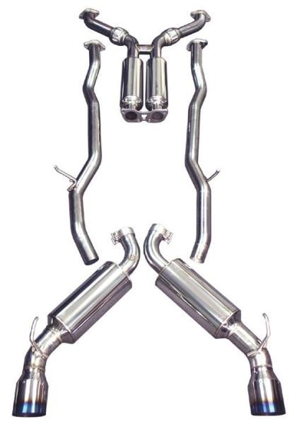 Injen 09-11 Nissan 370Z Dual 60mm SS Cat-Back Exhaust w/ Built In Resonated X-Pipe