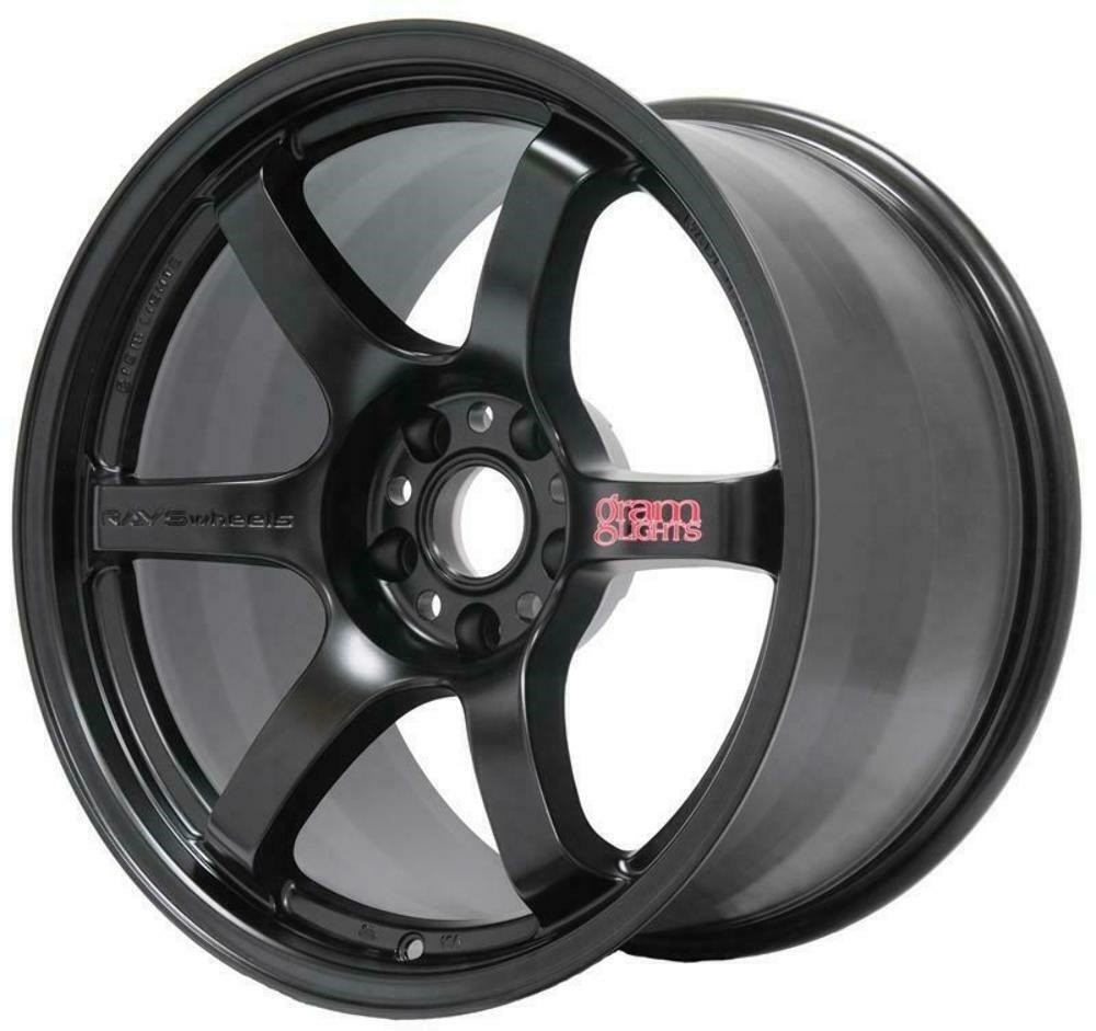 E210 Gram Lights 57DR 17x9.0 +38 5-100 Semi Gloss Black Wheel