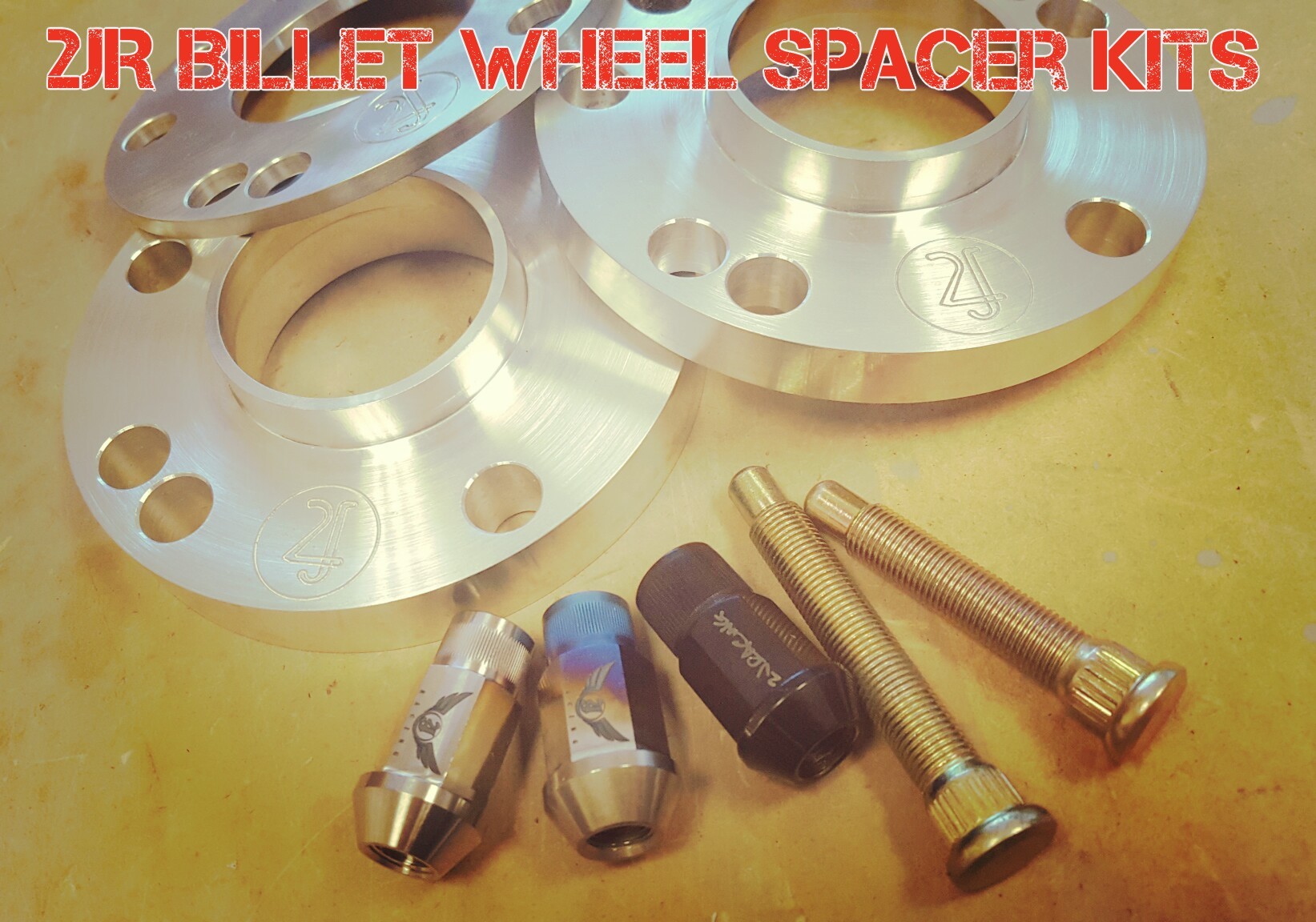 2JR Billet Wheel Spacers with optional Forged Studs / Lugs