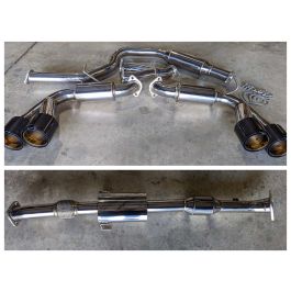 Hatchback Carbon Quad Exhaust Power Package - Stage 1