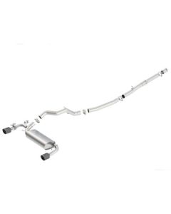 Borla Ford Focus RS Catback Exhaust S-Type 3in - 2.25in w/ Carbon Fiber Tip
