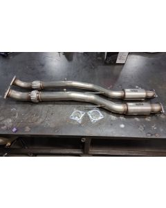 PREORDER B15 QR Stainless Flex Resonated Midpipe 2.5" 
