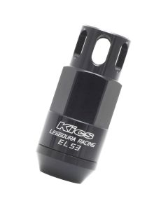 Project Kics Leggdura Racing 53mm EL53 Shell Type Lug Nut 16 Pcs + 4 Locks 12X1.50 Black