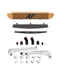 Mishimoto 2014-Current Ford Fiesta ST 1.6L Front Mount Intercooler (Gold) Kit w/ Pipes (Silver)